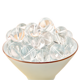 OZ DIY WH6000 White Clear Quartz Loose Bead